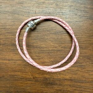 Pandora Pink and Silver Charm Bracelet